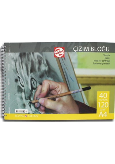 Spiralli Çizim Bloğu A4 120gr 40 Yaprak