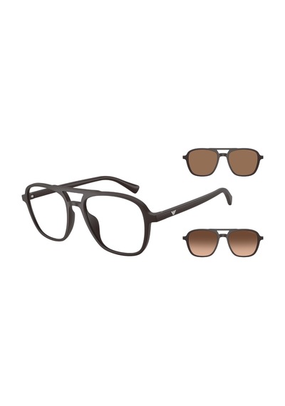 Ea 4279u 58581w 53 Emporio Armani Çift Klipsli Clip-on Güneş Gözlüğü Siyah