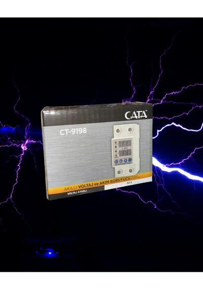 Cata 63 Amper Dijital Akıllı Voltaj Ve Akım Koruyucu Ct-9198 Cata 0