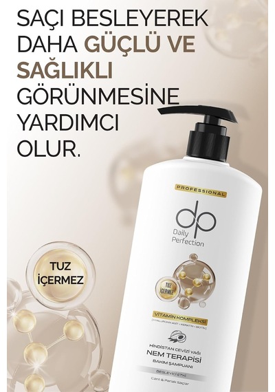 Dp Hindistan Cevizi Yağı Özlü Şampuan 800 Ml - Kuru Ve Yıpranmış Saçlar İçin Yoğun Nemlendirici, Onarıcı Ve Elektriklenme Karşıtı Bakım