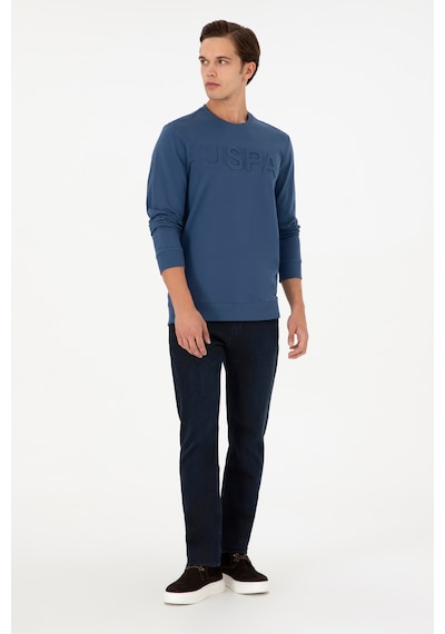 U.s. Polo Assn. Erkek İndigo Sweatshirt 50289058-vr028 Indigo