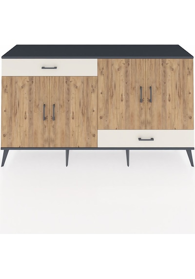 Hyperion Konsol 5 Raflı 2 Çekmeceli 4 Kapaklı 176x44x99 Antrasit- Antrasit-çam/aytaşı Hyperion Konsol 5 Raflı 2 Çekmeceli 4 Kapaklı 176x44x99 Antrasit- Antrasit-çam/aytaşı