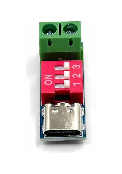 Pd/qc Hızlı Şarj Adaptörü Voltaj Tetikleyici Modül Decoy 9v 12v 15v 20v Yüksek Voltaj Kaynağı Type-c
