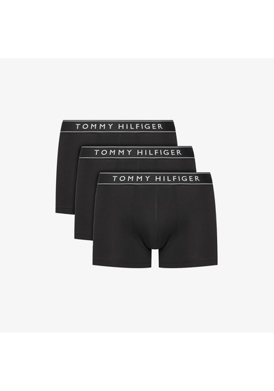Tommy Hilfiger Bel Lastikli Logolu Erkek Siyah 3'lü Boxer Um0um03520 Siyah