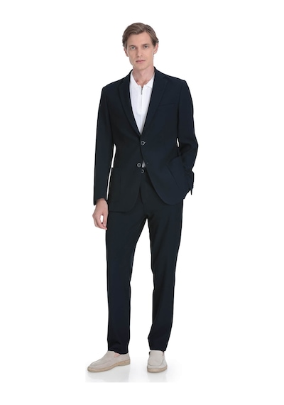 Hatemoğlu Lacivert Slim Fit Mono Yaka Casual Takım Elbise 36286 Lacivert