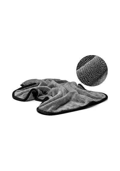 Mikrofiber Süper Emici 50x 70 Cm Araç Kurulama Bezi Süper Emici Kalın Fil Özellikli Oto Kurulama Temizlik Ve Uygulama Havlusu Gri
