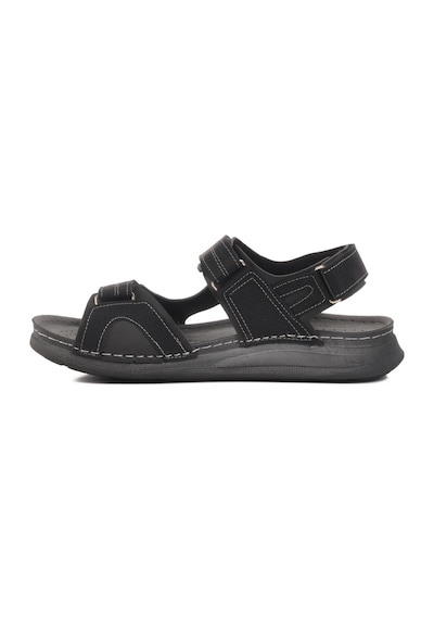 Ayakmod Siyah Anatomik Cırtlı Erkek Spor Sandalet 86.002 M Siyah
