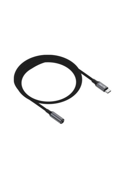 S-link Armor Fc-01 15cm Type-c To F Aux Örgülü Metal Başlıklı Siyah Ses Kablosu