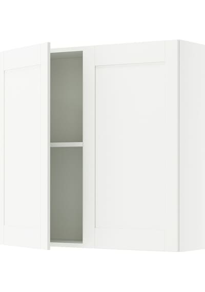 Ikea Beyaz Dayanıklı Mutfak Dolabı 120x75 Cm Dekoratif Beyaz