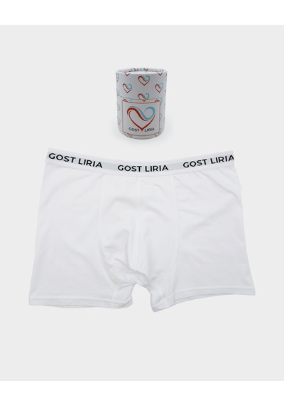 Gost Liria - Bare Erkek Boxer Beyaz Beyaz