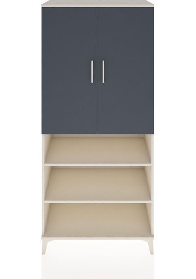Hyperion Dolap 4 Raflı 2 Kapaklı Tek Askılı 88x44x195 Aytaşı-... Aytaşı