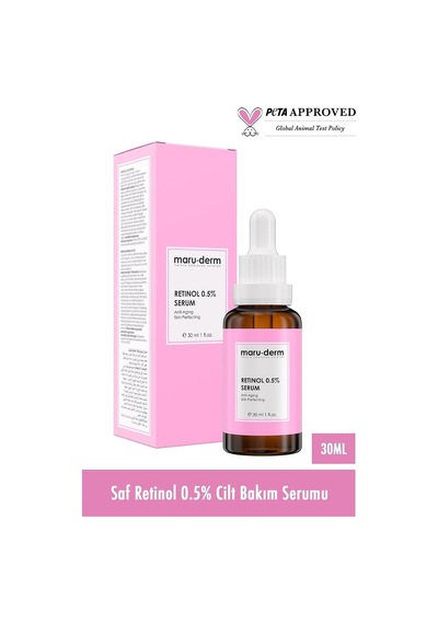 Maruderm Retinol%0.5 Cilt Yenileyici Bakım Serumu Besleyici Bitkisel Yağlar & Seramid İle İnce Çizgi Karşıtı Yüz Serumu, 30 Ml Diğer