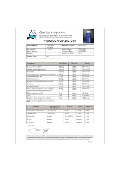 Xmagiclabs Next Level Testo Booster Daa Fadogia Agrestis Tongkat Ali 240 Kapsül