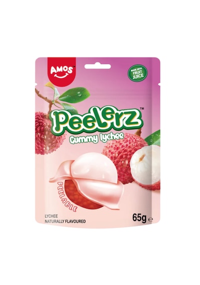 Amos Peelerz Gummy Lychee 65g