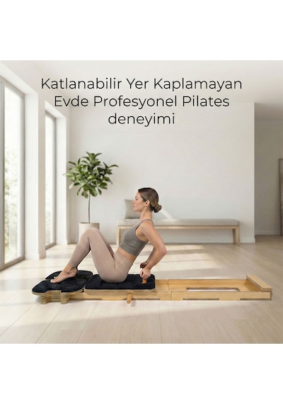 Kochler Yeni Nesil Katlanabilir Profesyonel Pilates Reformer Aleti - Az Yer Kaplayan, Kompakt Egzersiz Aleti