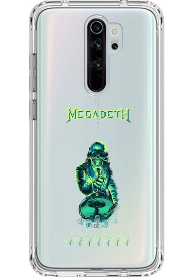 Xiaomi Redmi Note 8 Pro Uyumlu Şeffaf Kılıf Mega Death Tasarımlı