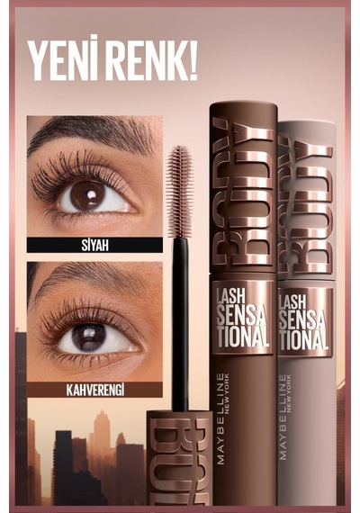 Lash Sensational Body Kahverengi Maskara - Hacimli Ve Gün Boyu Kalkık Görünen Kirpikler 3600531724863-11401