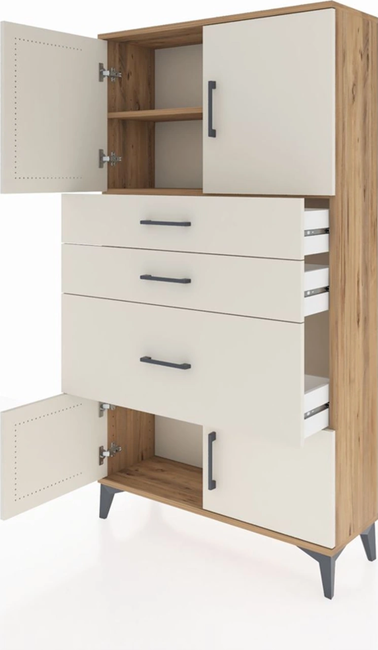 Arges Dolap 2 Raflı 3 Çekmeceli 4 Kapaklı 88x30x163 Çam-aytaşı Çam Arges Dolap 2 Raflı 3 Çekmeceli 4 Kapaklı 88x30x163 Çam-aytaşı Çam