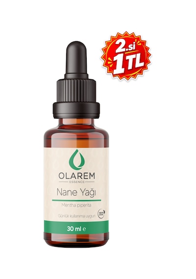 Olarem Essence Nane Yağı Mentha Piperita Yoğun Esans Yağı 30 Ml Damlalıklı Cam Şişe