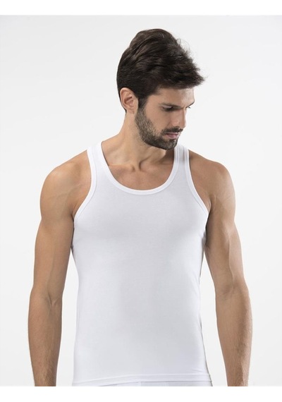 Türen 171 Likralı Spor Erkek Atlet-beyaz Beyaz
