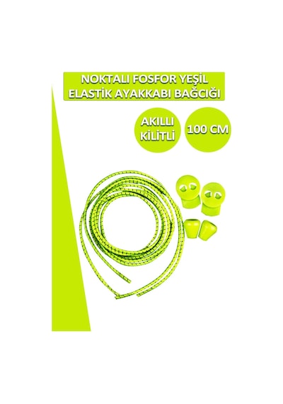 Dopar Lucky Akıllı Kilitli Elastik Noktalı Ayakkabı Bağcık 100 Cm 001