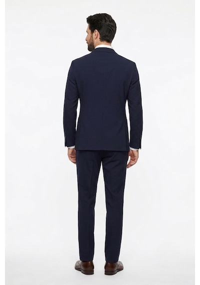 Uki Lacivert Comfort Fit Mono Yaka 2 Düğme Çift Yırtmaçlı Kapaklı Cep 6 Drop Casual Takım Elbise Uki Lacivert Comfort Fit Mono Yaka 2 Düğme Çift Yırtmaçlı Kapaklı Cep 6 Drop Casual Takım Elbise