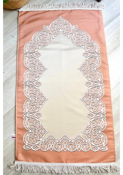 Astarlı Lüks Çeyizlik Seccade S1022 Somon Pembe