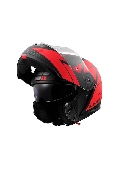 Ls2 Strobe 2 Code Kask Mat Siyah Kırmızı