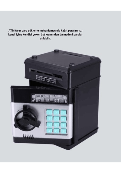 Şifreli Atm Kasa Kumbara Çocuklar İçin Para Yutan