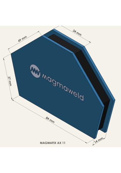 Magmaweld Magmafix Ax-11 Mıknatıslı Manyetik Kaynak Gönyesi 11 Kg, 5 Açılı