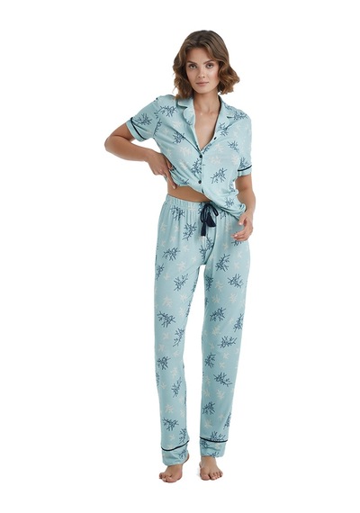 Blackspade Kadın Pijama Takımı 51411 - Mavi