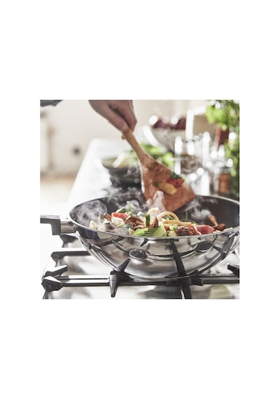 Mıddagsmat Wok Tava, Yapışmaz Kaplama-paslanmaz Çelik Yapışmaz Kaplama-paslanmaz Çelik 32 Cm Çok Renkli