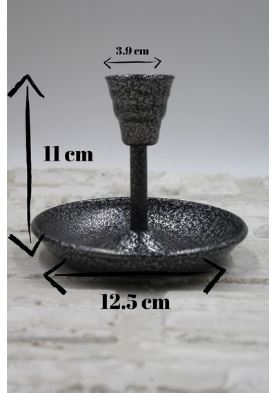 Metal Vintage Mumluk & El Şamdanı Gümüş Turna2623-8 Diğer