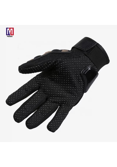MOONRIDER Probiker Korumalı Motorcu Motosiklet Eldiveni Siyah