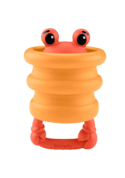 Fisher-price Jhb54 Deniz Dostları 2in1 Silikon Çıngırak - Jhb55 - Jhb56 - Jhb57 Turuncu