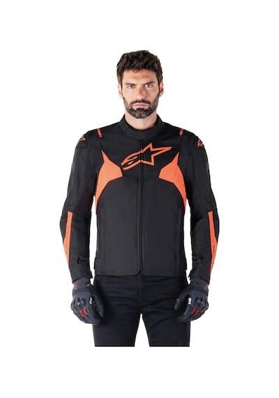 Alpinestars T-jaws V4 Wp Korumalı Motosiklet Montu Siyah Kırmızı