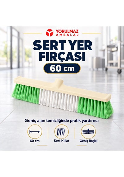 60 Cm Sert Yer Fırçası Z199 Zambak Çalı Fırçası, Geniş Alan Temizliği