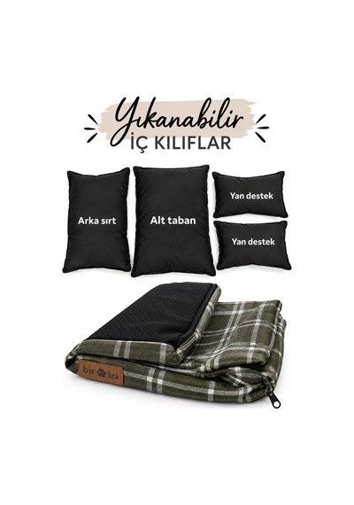 Kedi Ve Köpek Koltuğu Tamamen Fermuarlı Çıkarılabilir İç Minder Boncuk Elyaf Kaydırmaz Taban Kedi Ve Köpek Yatağı Haki - 939366564 S Kedi Ve Köpek Koltuğu Tamamen Fermuarlı Çıkarılabilir İç Minder Boncuk Elyaf Kaydırmaz Taban Kedi Ve Köpek Yatağı Haki - 939366564 S