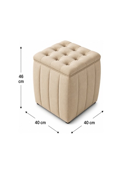 Yeni Sezon İthal Belora Kumaş Puf 40x40 Cm Ultra Yumuşak, Lüks Dokulu, Premium Kalite Kare Puf Koyu Krem - 908231317 Koyu Krem Yeni Sezon İthal Belora Kumaş Puf 40x40 Cm Ultra Yumuşak, Lüks Dokulu, Premium Kalite Kare Puf Koyu Krem - 908231317 Koyu Krem