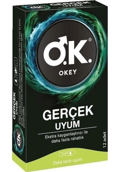 Okey Gerçek Uyum Prezervatif 12'li