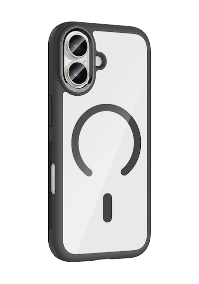 Apple Uyumlu iPhone 17 Kılıf M-safe Şarj Özellikli Metal Kamera Çerçeveli Zore Tiko Kapak Mavi