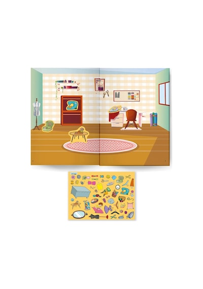 500 Sticker Kitabım Meslekler ve Evimiz  İkili Eko Paket