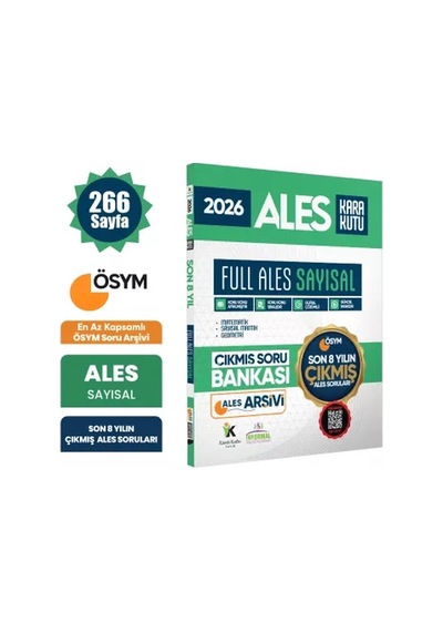 2026 Full Ales Sayısal Ösym Çıkmış Soru Bankası Son 8 Yıl Sadece Ales Pdf/video Çözüm