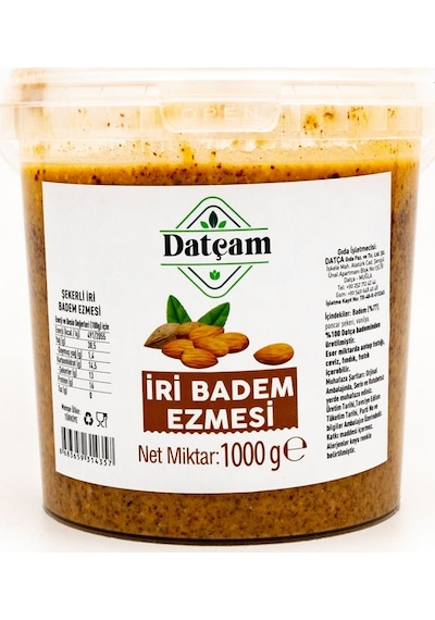 İri Badem Ezmesi (Şekerli) 1kg