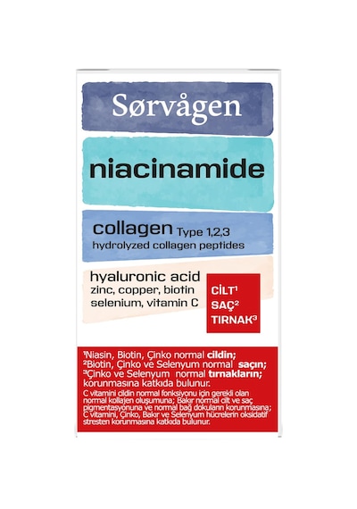 Sorvagen Niacinamide Collagen / Kolajen Hyaluronic Acid Tablet