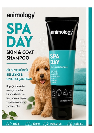 Animology Spa Day Skin & Coat Cildi Ve Kürkü Besleyici Ve Tüy Yapısını Onarıcı Köpek Şampuanı 250 Ml