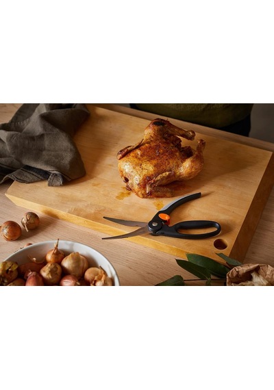Fiskars Kümes Hayvanı Makası, Toplam Uzunluk: 25 Cm, Kaliteli Çelik/plastik, Fonksiyonel Şekil, 1003033