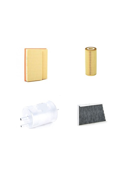 Sardes Filtre Seti Mercedes C200 W203 2001-2002 Benzinli 4lü Hava + Yağ F. + Yakıt + Polen