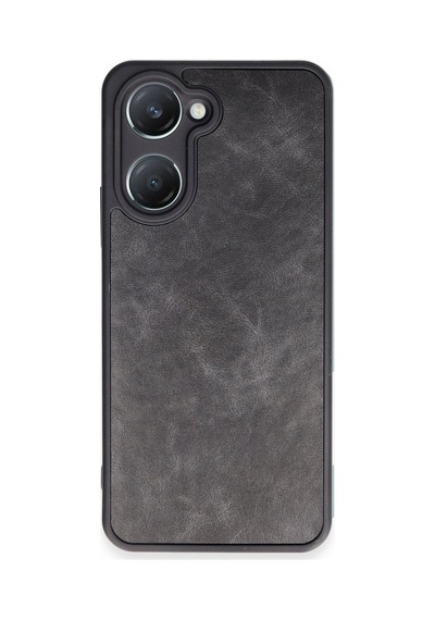 Vivo Y18 Kılıf Aras Deri Kapak - Siyah -