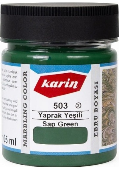 Karin Ezilmiş Ebru Boyası 105Ml 503 Yaprak Yeşili